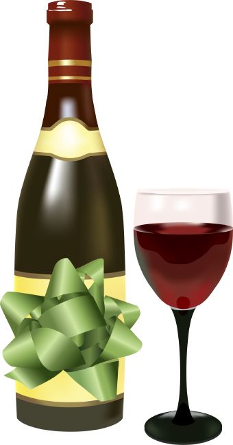 clipart wine glasses and bottles - photo #32