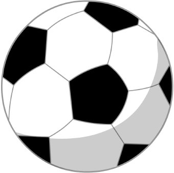 soccer ball clipart portrayal