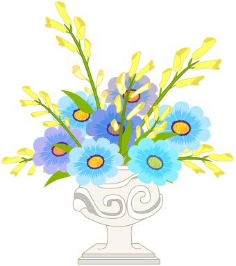 clip art flowers free. flowers vase clip art