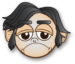 Grumpy Face clip art