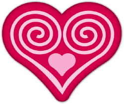 Spiral Heart clip art