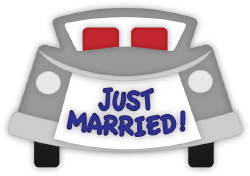 Just Married clip art