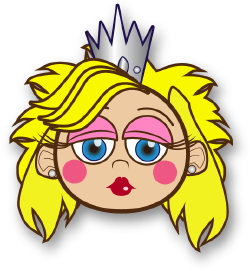 Princess Face clip art