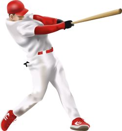 Baseball Batter clip art