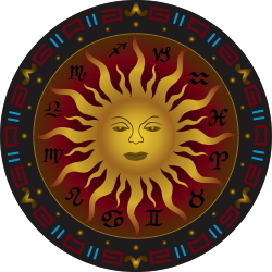 Sun And Symbols clip art