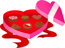Valentines Chocolate clip art