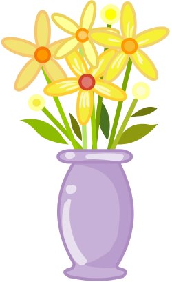 Vase of Flowers clip art