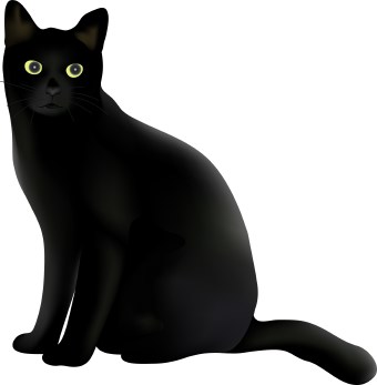 black cat clipart