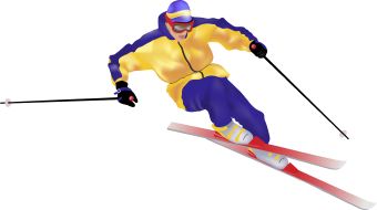 snow ski clip art