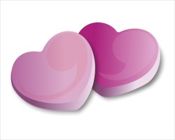 Pink Hearts clip art
