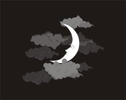 Crescent Moon clip art