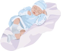 Sleeping Baby clip art