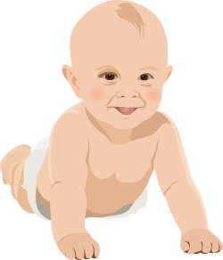 Smiling Baby clip art