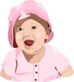 Surprised Baby clip art