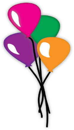 Birthday Balloons clip art