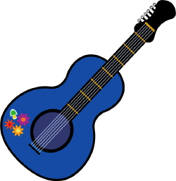 Blue Guitar clip art