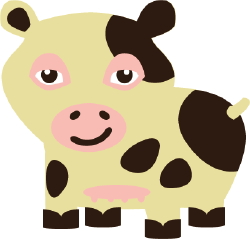Brown Cow clip art