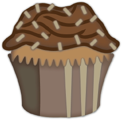 Chocolate Cupcake clip art