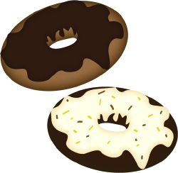 Chocolate Doughnuts clip art