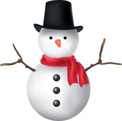 Snow Man clip art