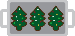 Christmas Cookie Tray clip art