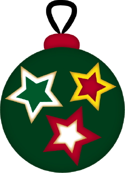Christmas Ornament Stars clip art