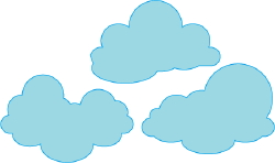 Blue Clouds clip art
