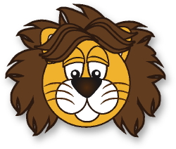 Cute Lion clip art