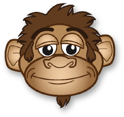 Cute Monkey clip art