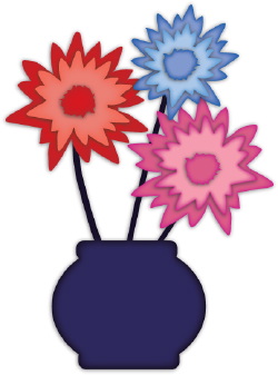 Flowers In A Vase clip art