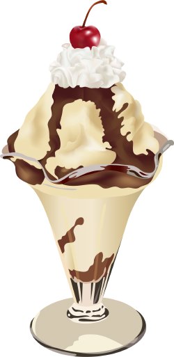 Ice Cream Sundae clip art