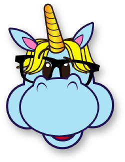 Geek Unicorn clip art