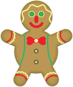 Gingerbread Man clip art