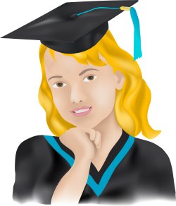 Graduation Portrait clip art