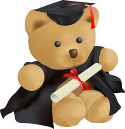 Teddy Bear Graduation clip art