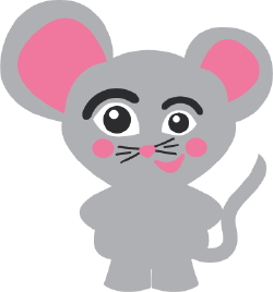 Gray Mouse clip art