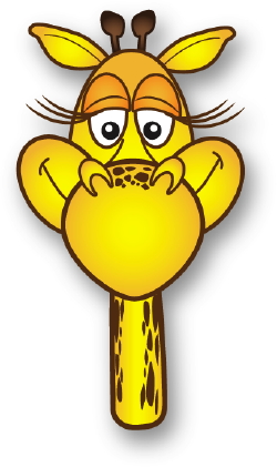 Happy Giraffe clip art
