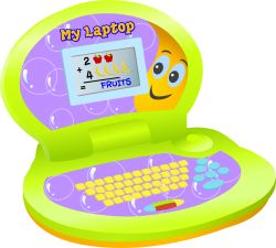 Children's Laptop Computer clip art