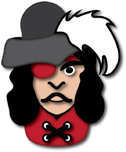 Pirate Captain clip art