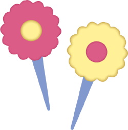 Pointy Flowers clip art