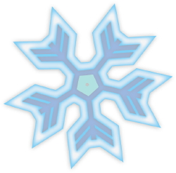 Blue Snowflake clip art
