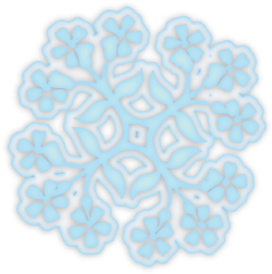 Doily Snowflake clip art