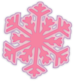 Pink Snowflake clip art