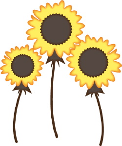 Sunflowers clip art