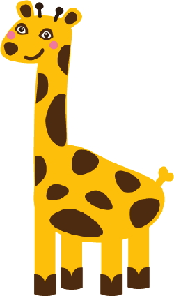 Tall Giraffe clip art