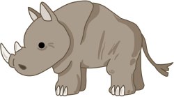 Rhinoceros clip art