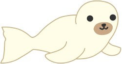 Baby Seal clip art