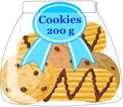 Bag of Cookies clip art
