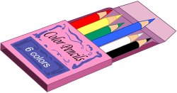Colored Pencils clip art