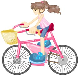 Cyclist clip art